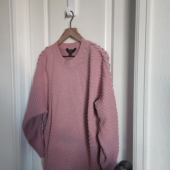 Simply Vera Dusty Pink Knit Sweater - Picture 4 of 10